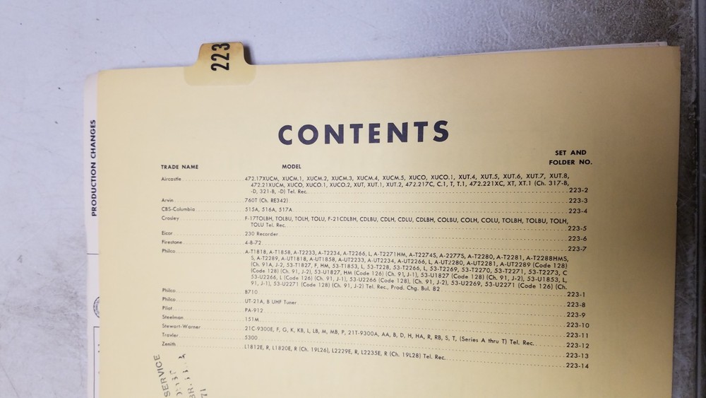 Sams Photo Facts #223 12/53 complete set (D)