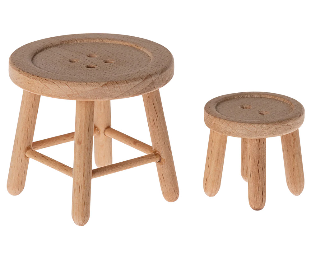 Maileg Table and stool set, Mouse