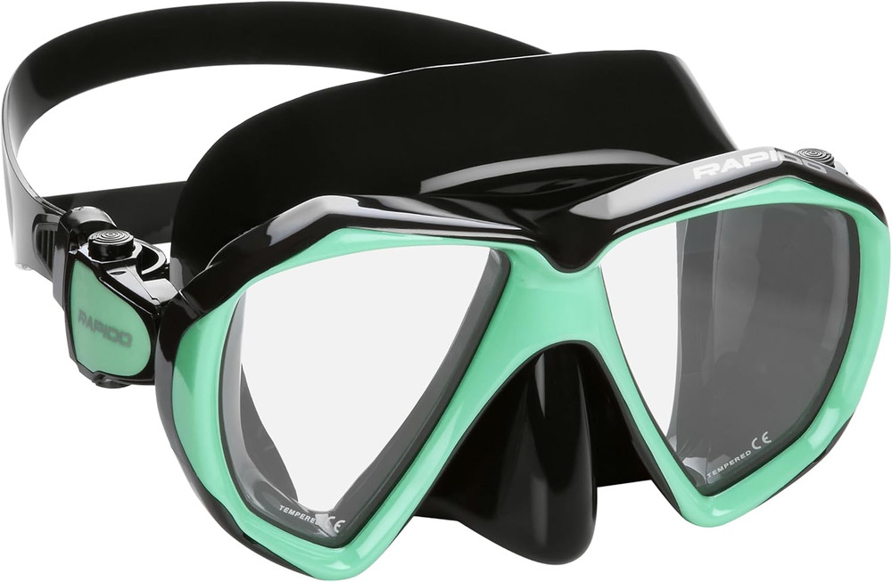 Rapido Otimo Two Lens Mask - Black/Mint