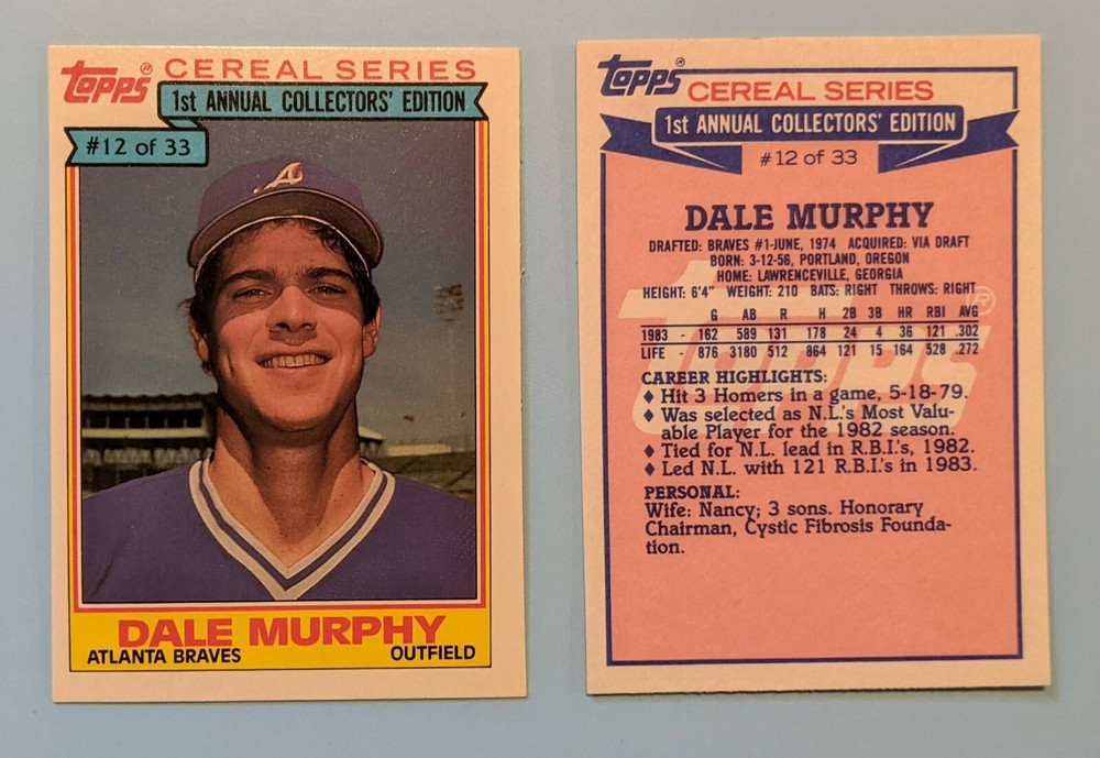 Dale Murphy - U Pick from 150 different oddball issues