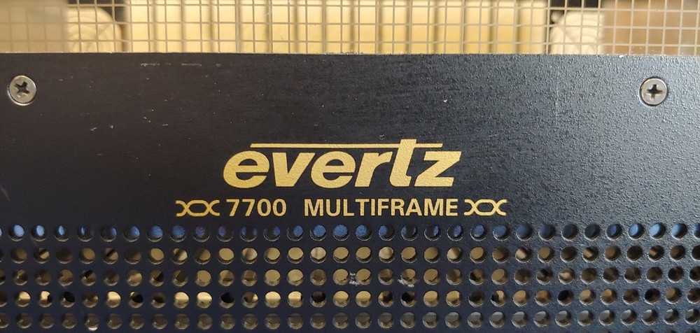 Evertz 7700FR-C Multiframe *NO PSU'S or CARDS*