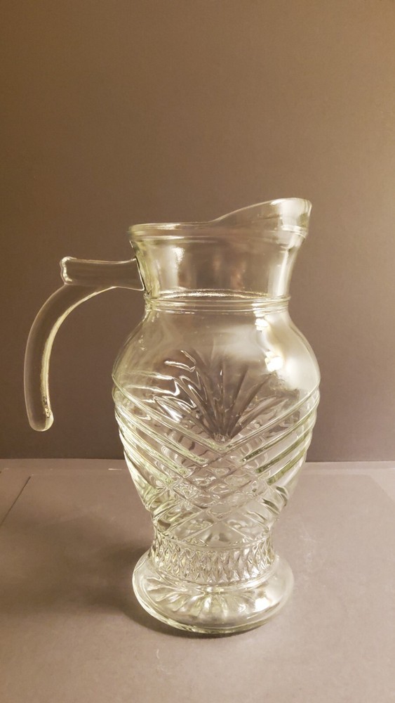 Pressed Glass Pineapple Pitcher