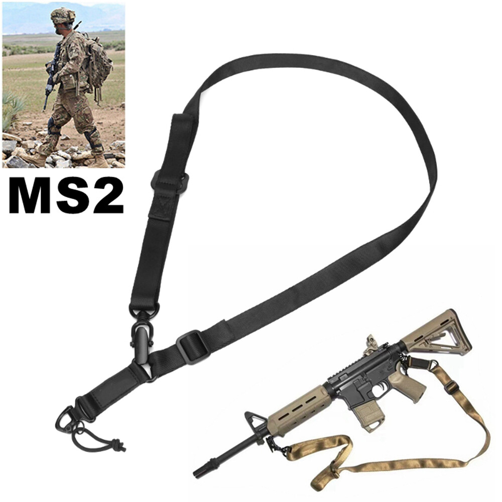 Adjustable Multi-function Two Point Tactical Rifle Sling Hunting Nylon Gun Strap
