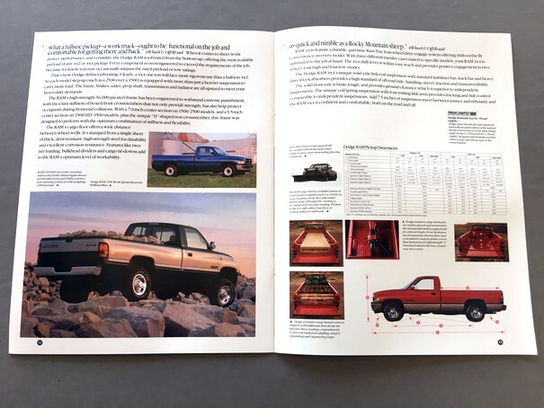 1995 Dodge Ram Pickup Truck Original Sales Brochure Book - Laramie SLT