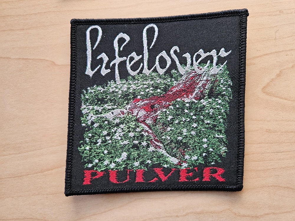 LIFELOVER, PULVER, SEW ON BLACK BORDER WOVEN PATCH