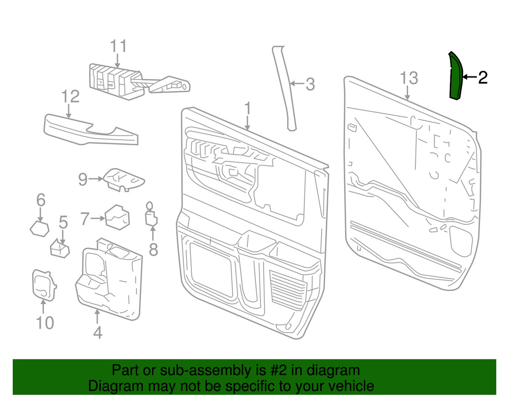 Genuine GM Front Molding 84682290