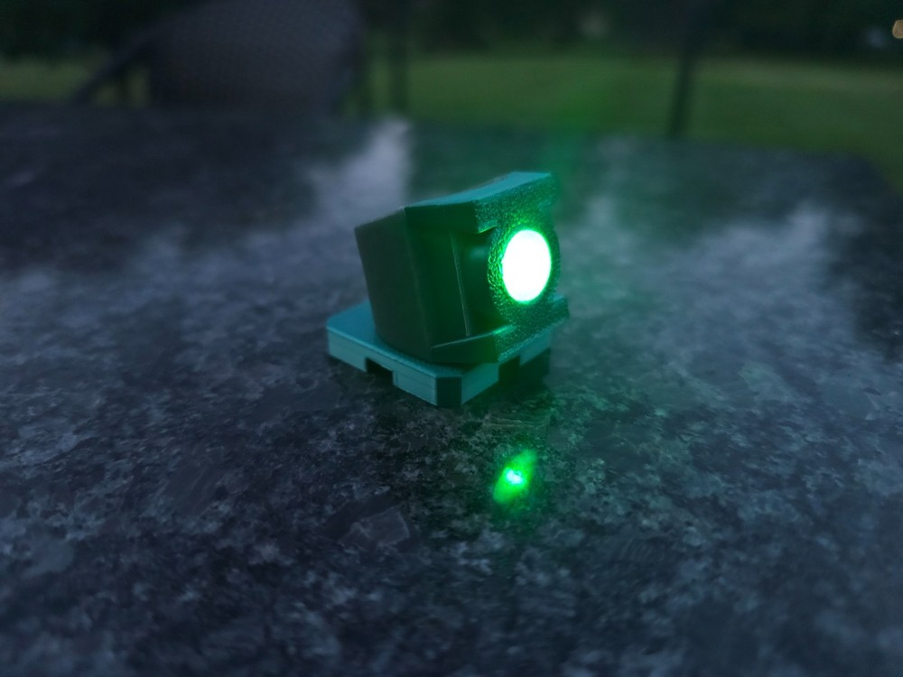Guy Gardner THE GREEN LANTERN Ring - Replica Prop Ring - Working LED