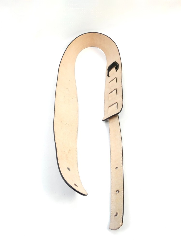 D'Addario Black, Genuine Leather Adjustable Guitar Strap