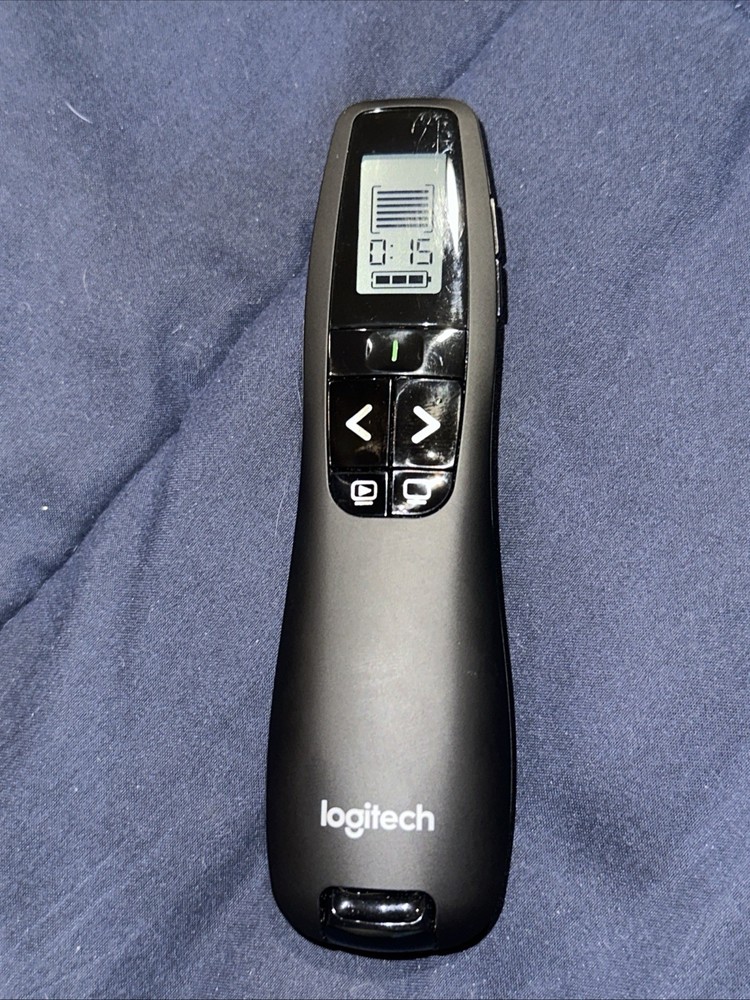 Logitech Professional Wireless Presenter w Green Laser Pointer & Built In Timer