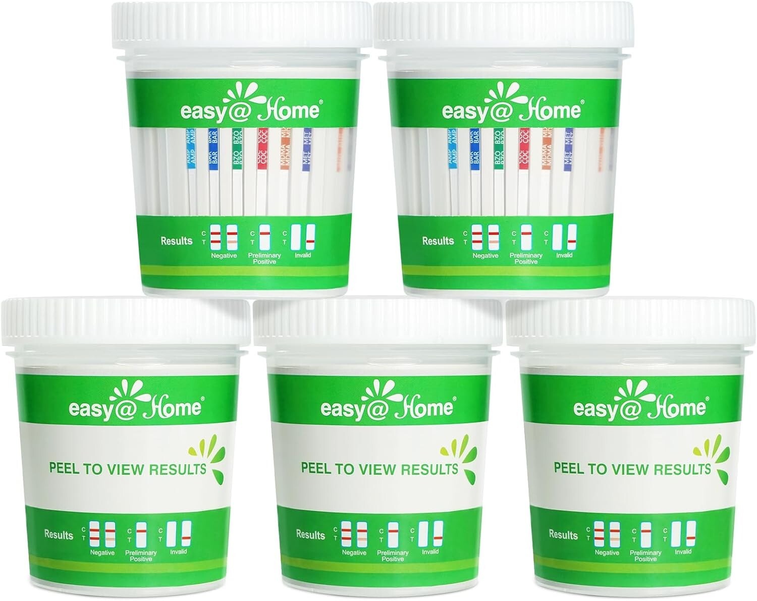Easy@Home 12-Panel Drug Test Cup w/ Temp Strip | Instant Urine Results