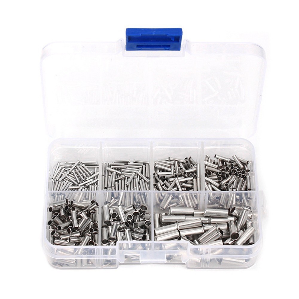 Copper Wire Ferrule Kit for Easy Connections Includes 700 Terminals Sizes