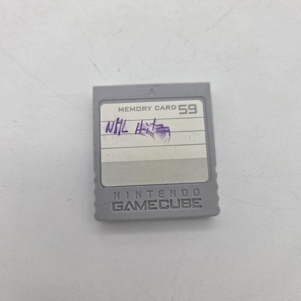 Nintendo GameCube Memory Card 59 Blocks Grey OEM DOL-008 Authentic Accessory