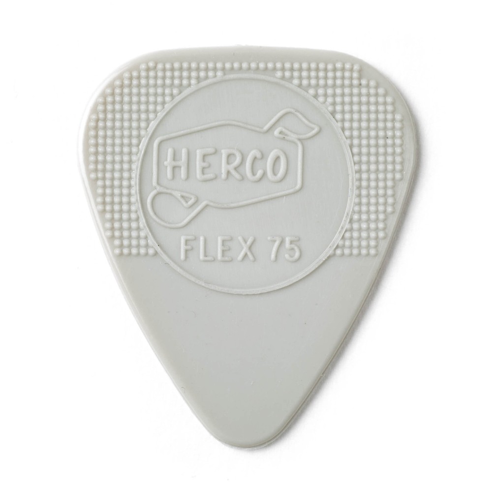 Herco HE211P Flex 75 Nylon Flat Picks, Silver, Heavy, 12/Player's Pack 75 Heavy