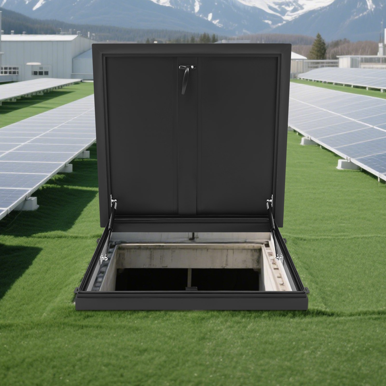 Roof Access Hatch Roof Security Door Access Door 110lbs Load-bearing Capacity