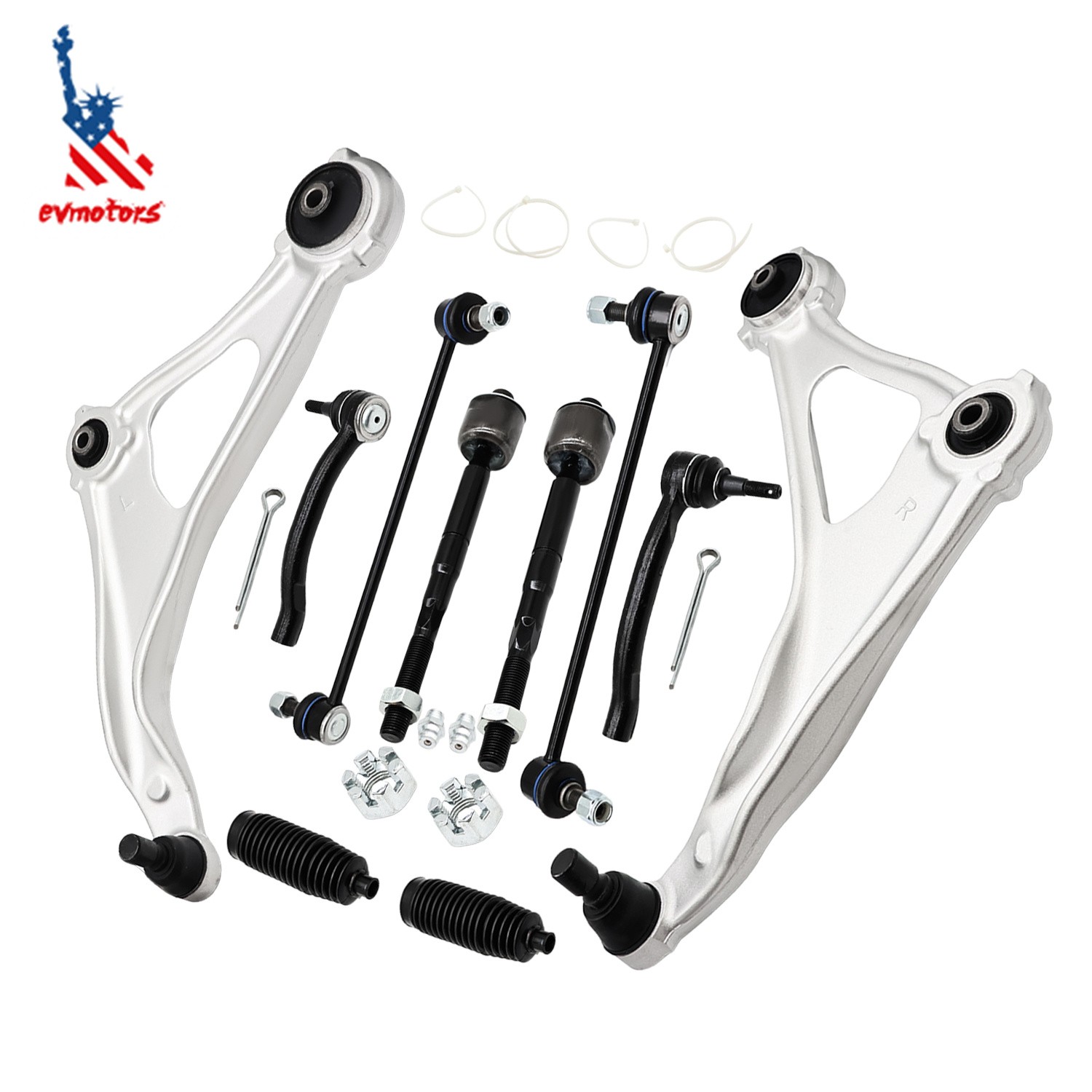 For 2013 2014 Nissan Altima Front Lower Control Arms Tie Rods Suspension Kit