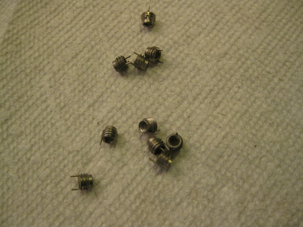 #6-32 Keylocking Stainless Thread Insert, #12-24 outer, 9pc Lot