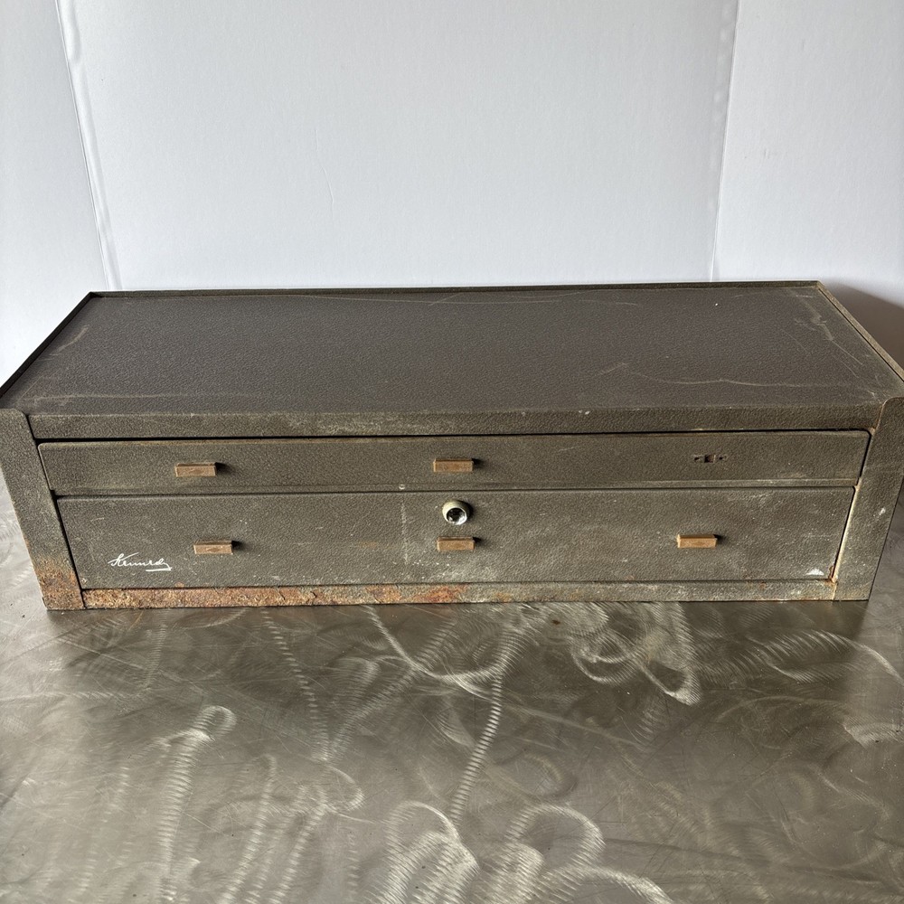 Kennedy Mid Riser Intermediate Middle Tool Chest Box 2 Drawer MC-28 USA READ!