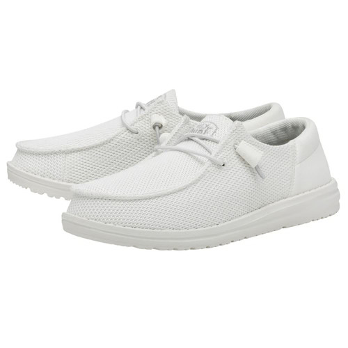 🤍 HEY DUDE shoes wendy funk mono white unisex