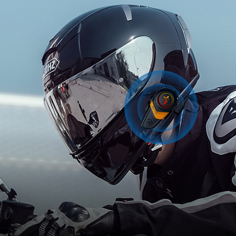 Bluetooth Wireless BT Helmet Intercom Headset TYPE-C Charging Fit For Motorcycle