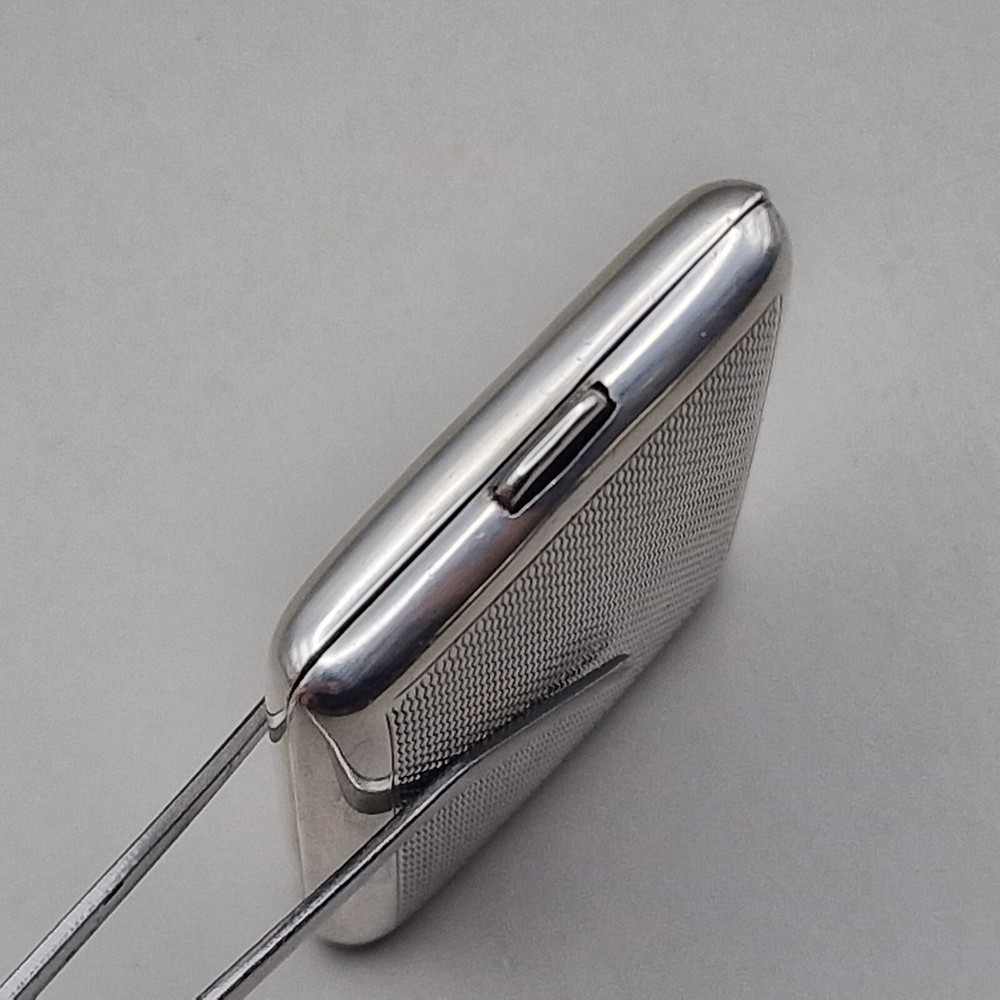 Sterling Silver Engine Turned Matchbook Case by Cohen & Charles 1928