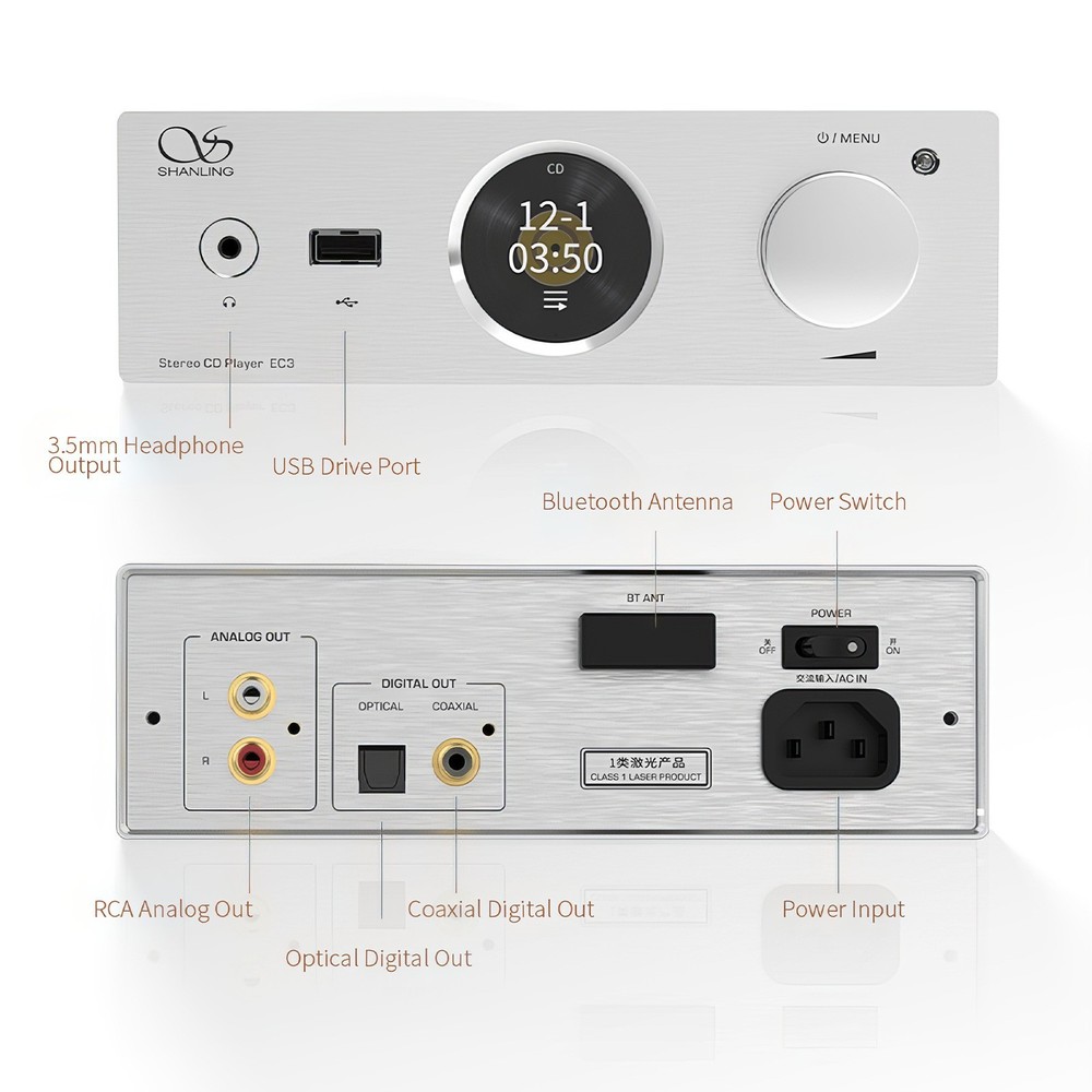 Shanling EC3 Compact CD Player - Black (DEMO)