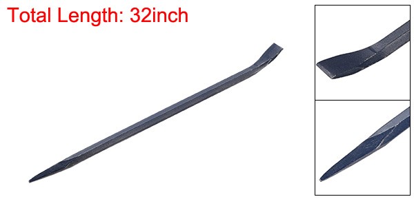 Hexagonal Connecting Bar 32" Steel Crowbar for Prying and Aligning Chisel End