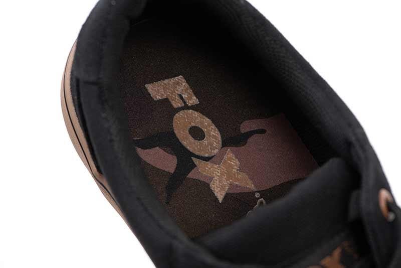 Fox Black Canvas Shoe