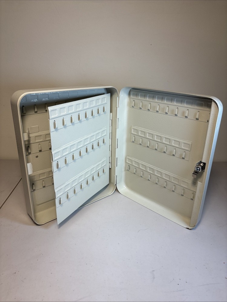 Wall Mounted 100 Key Hook Metal Lockable Key Cabinet