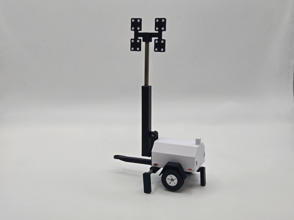 1/50 Scale Posable LED Light Tower in White