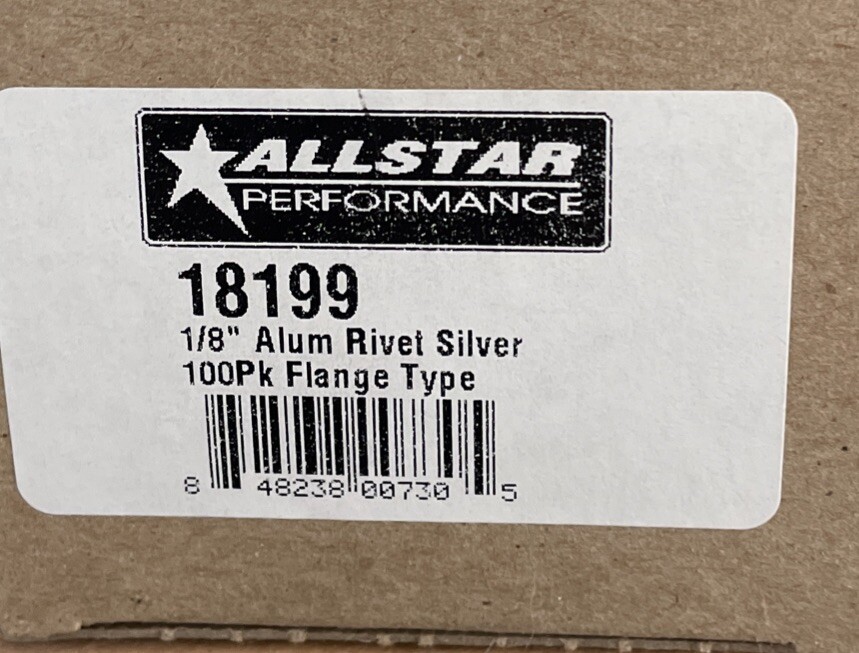 Assorted Allstar Performance Aluminum Rivets / Washers (see description)