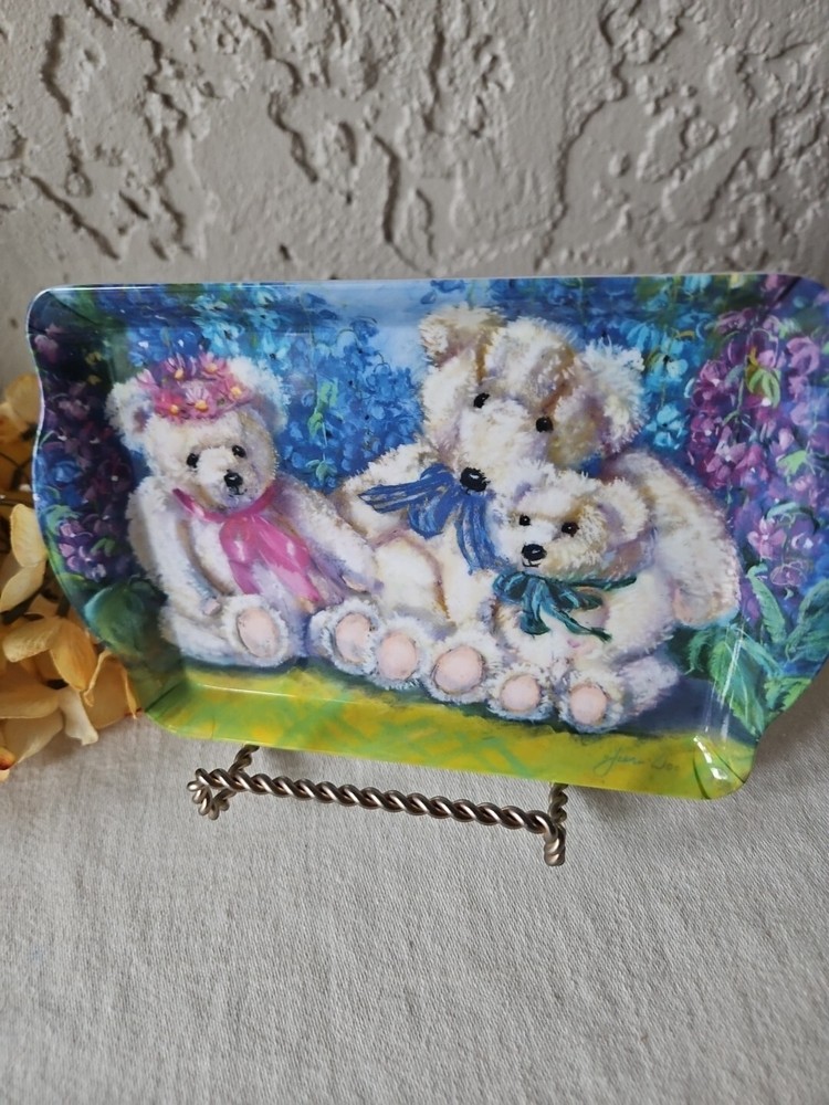 Ashdene Melamine Teddy Bear 7" Mini Tray Australia