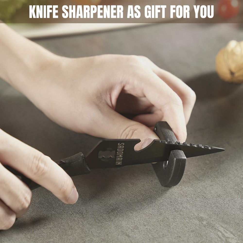 Kitchen Scissors All Purpose, Extra Sharp Kitchen Shears with Sharpener & She...