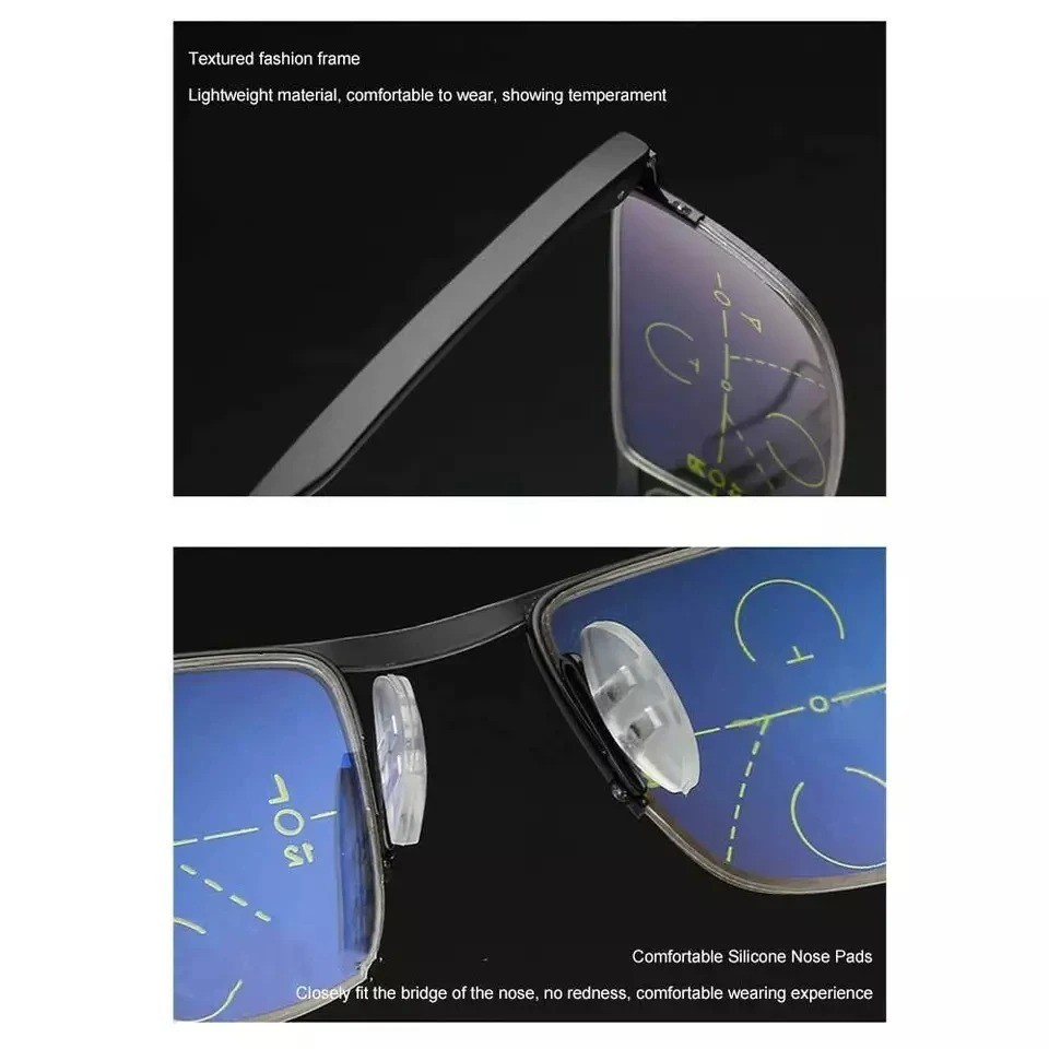 German Intelligent Color Progressive Auto Focus Reading Glasses See More Clearly