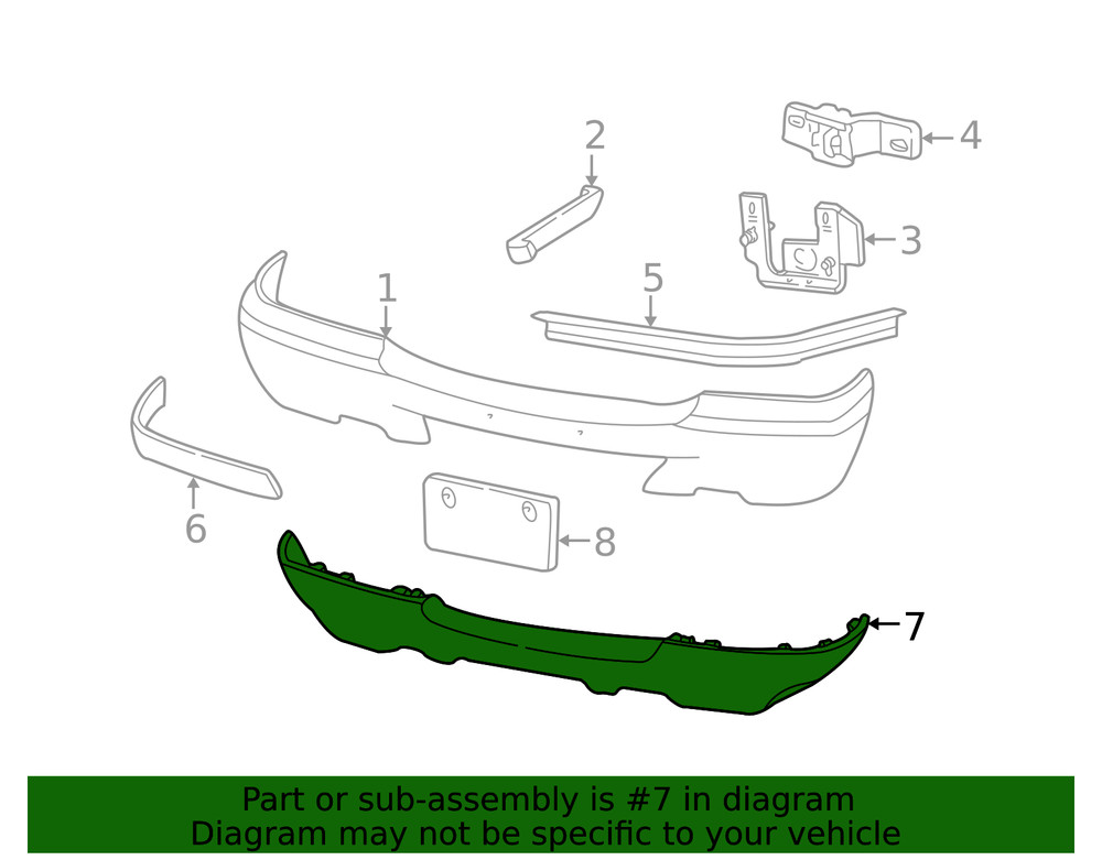 Genuine Ford Valance Panel F87Z-17626-BAA