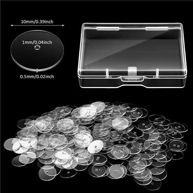 200-Pack Clear Earring Stabilizer Discs