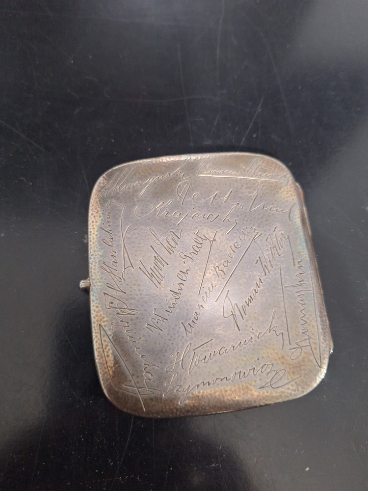Real Silver 800 German Cigarette Case