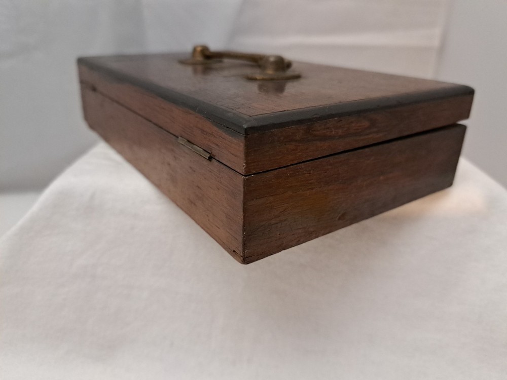 Antique Technical Mathematical Drawing Instruments Set Geometry in Wood Box