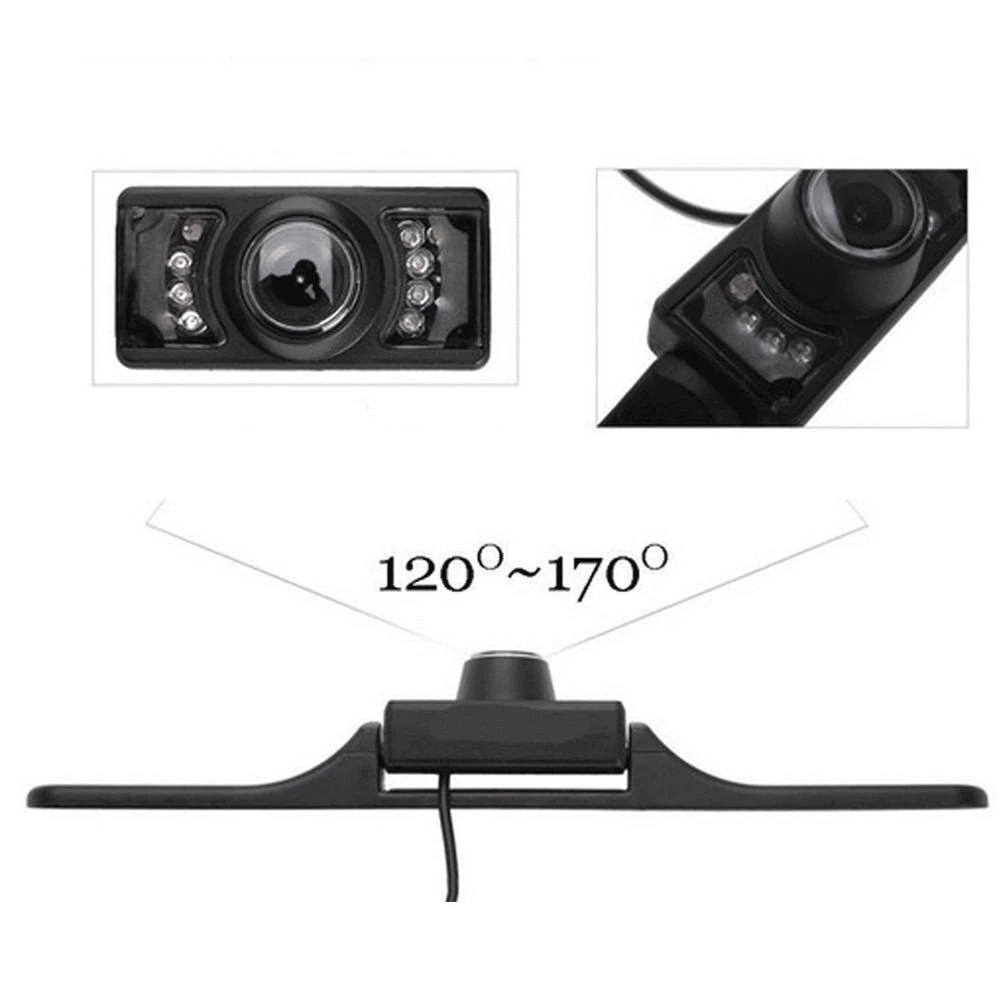 CMOS Car Rear View Backup Parking Reverse Camera Back HD Vision Waterproof 7 LED