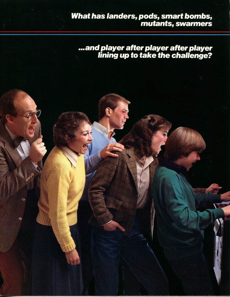 Defender Williams Pinball Flyer / Brochure/ Ad - Mint