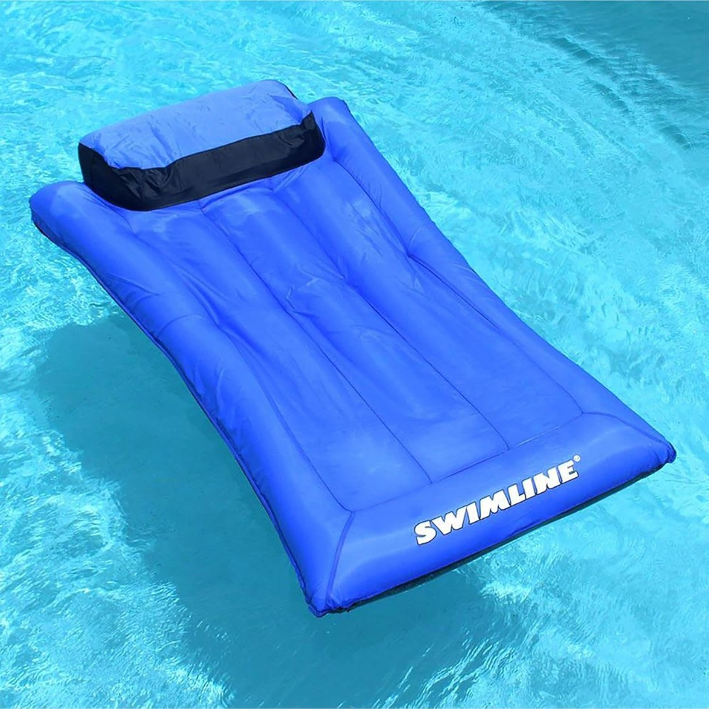 Fabric Covered Pool Float Mattress Lounger Raft