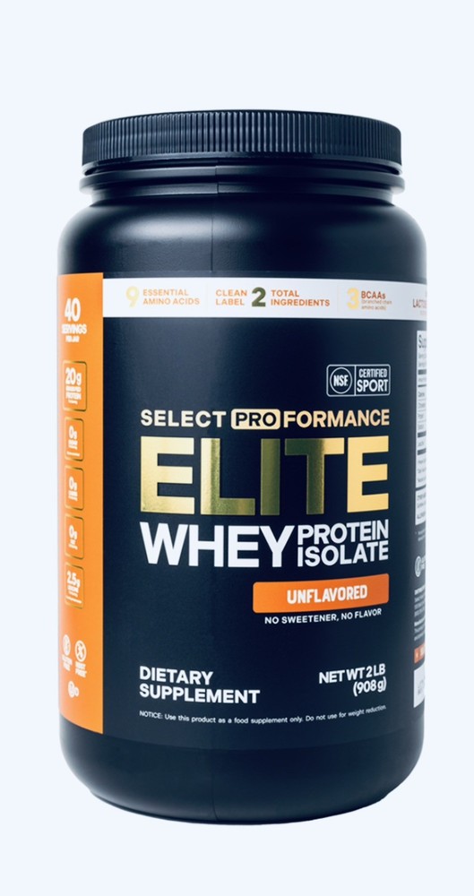 Elite Whey Isolate Unflavored 12 LBS