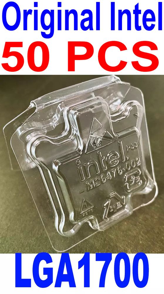 50 PCS Intel Original Clam Shell LGA1700 CPU Protective Case