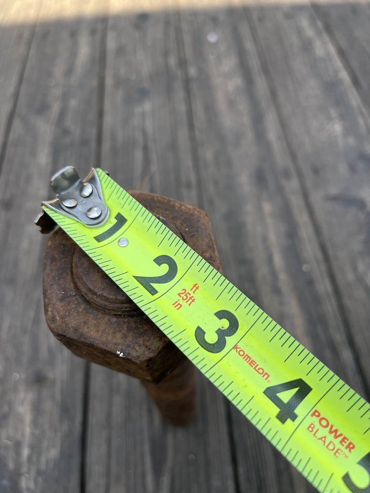 12" Tall Rusty Bolt, Rusty Metal Decor