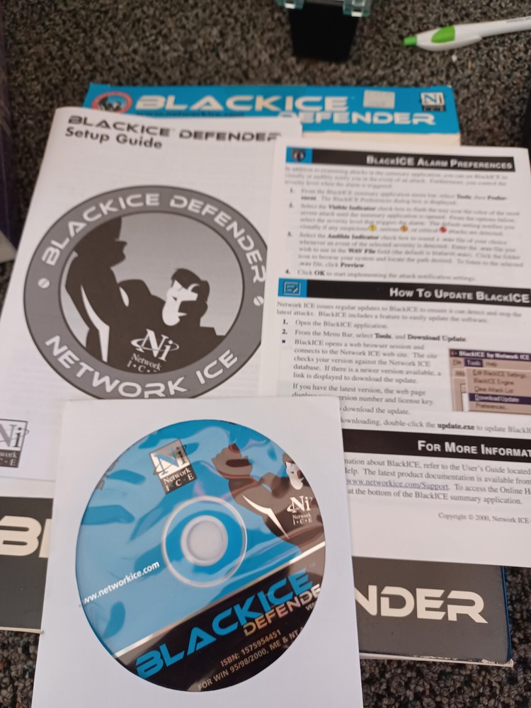 Network Ice BLACKICE Defender Version 2.1 for Windows - Stop Hackers Cold