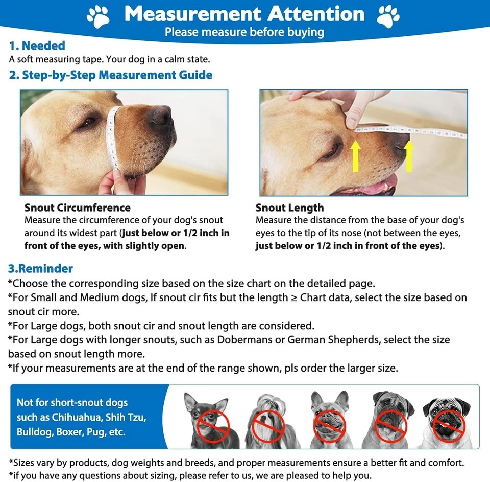 Dog Muzzle, Breathable Basket Muzzles for Small,