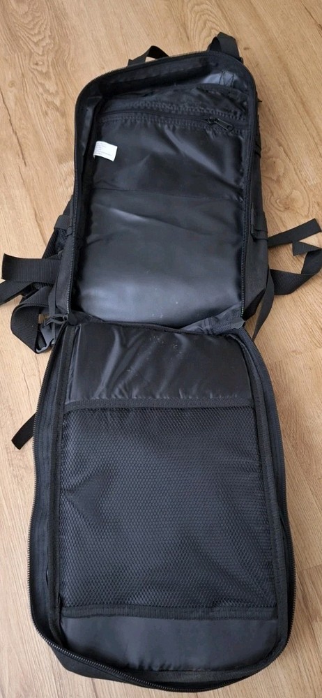 Military Tactical Black Backpack Pockets