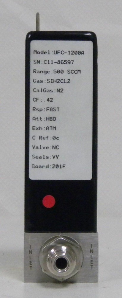 Unit UFC-1200A Mass Flow Controller, Gas- SiH2CL2, Range- 500 SCCM, Used