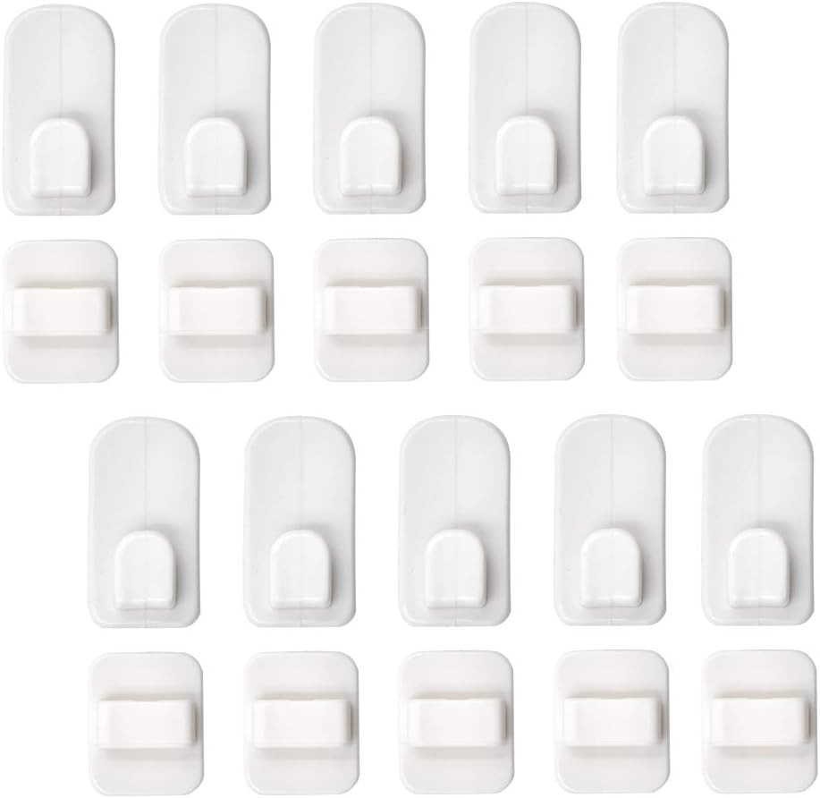 10 Set Remote Control Holder Hook Wall Mount Self Adhesive TV Air Conditioner Re