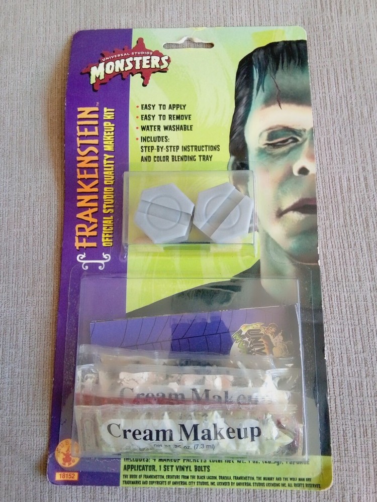 Universal Studios Monsters Frankenstein Official Studio Quality Makeup Kit - NOS