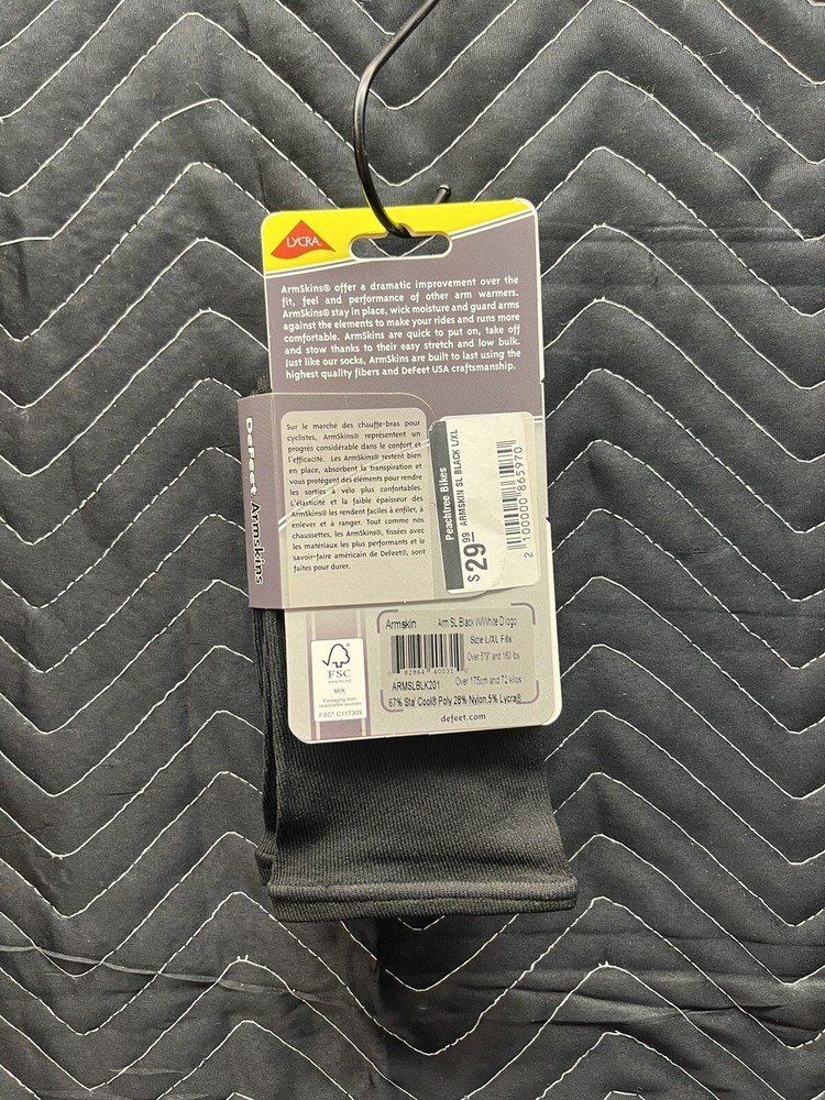 DeFeet Armskins SL - Black - Large / X-Large